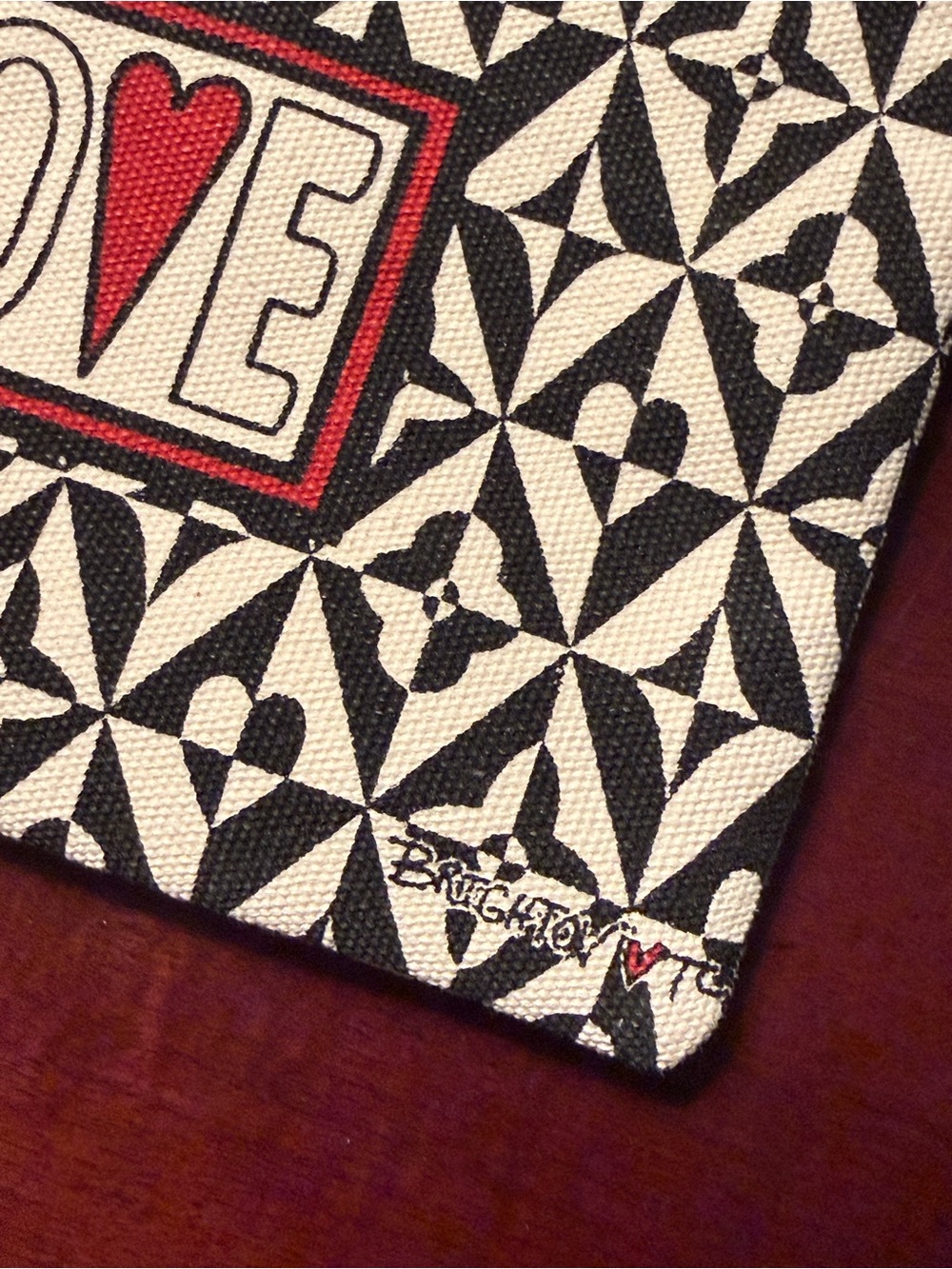 BRIGHTON Love Heart Pattern Zipper Pouch clutch - Picture 2 of 5